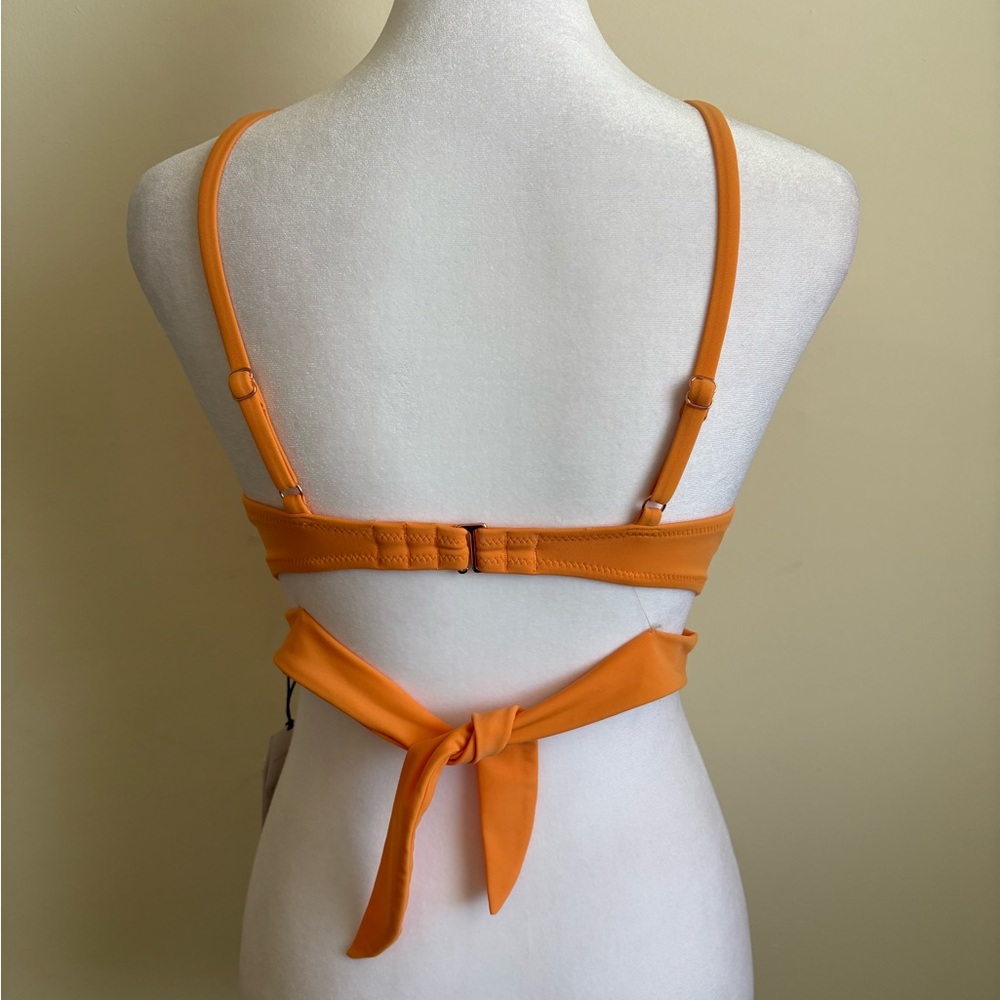 Shade & Shore Orange High Neck Bikini Top 34C - Picture 6 of 12